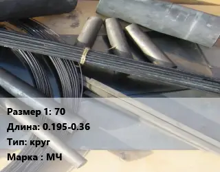 Молибден 70 L=0.195-0.36 круг Марка: МЧ